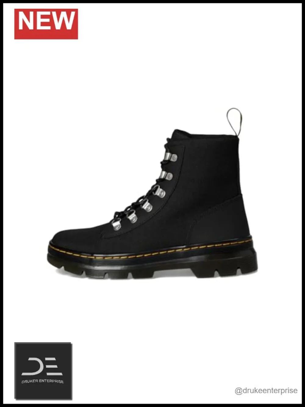 Dr. Martens Combs W Tie Boot Ankle Bootie Tonal Hiker Laces